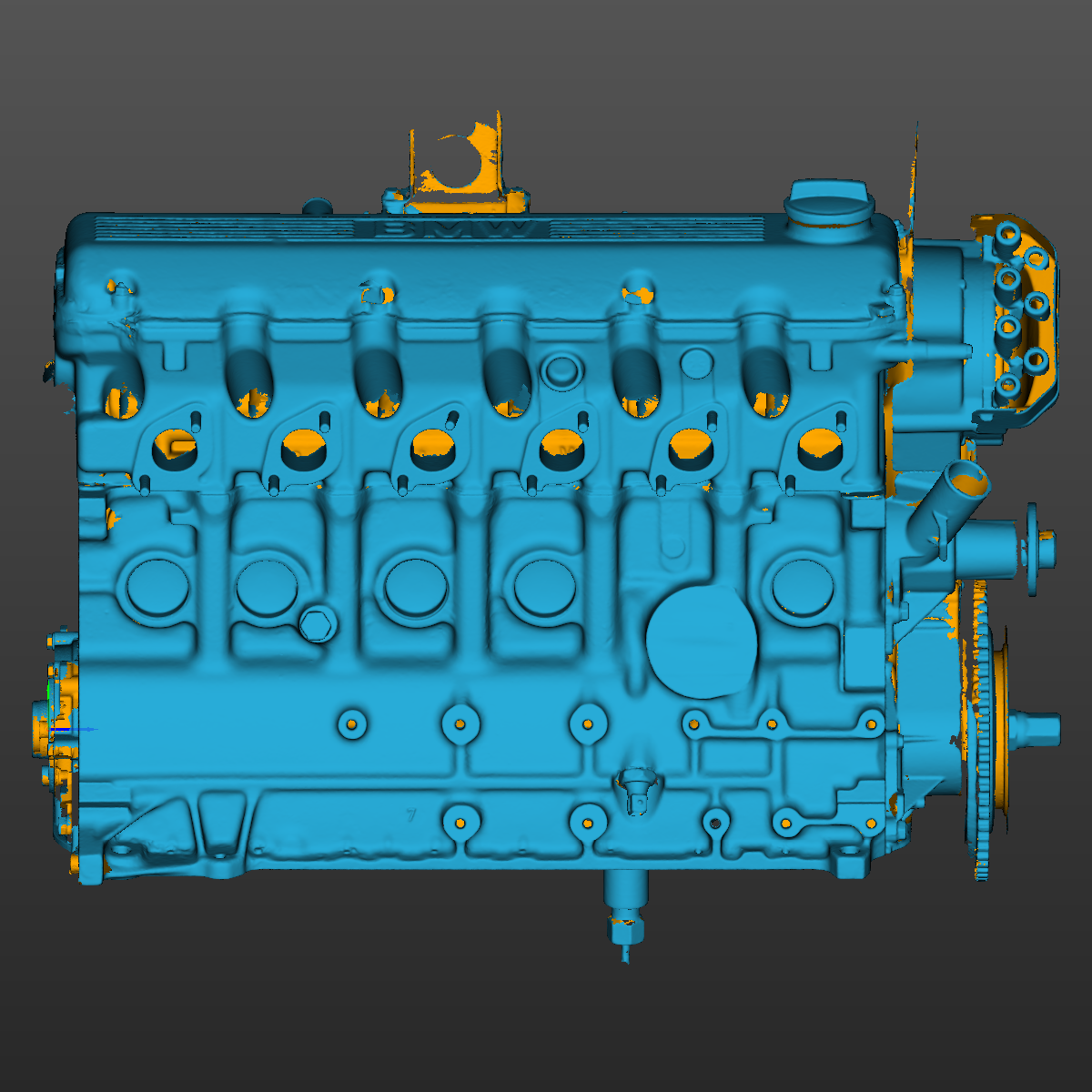 BMW E30(M20) Powertrain assembly 3D Scan STL