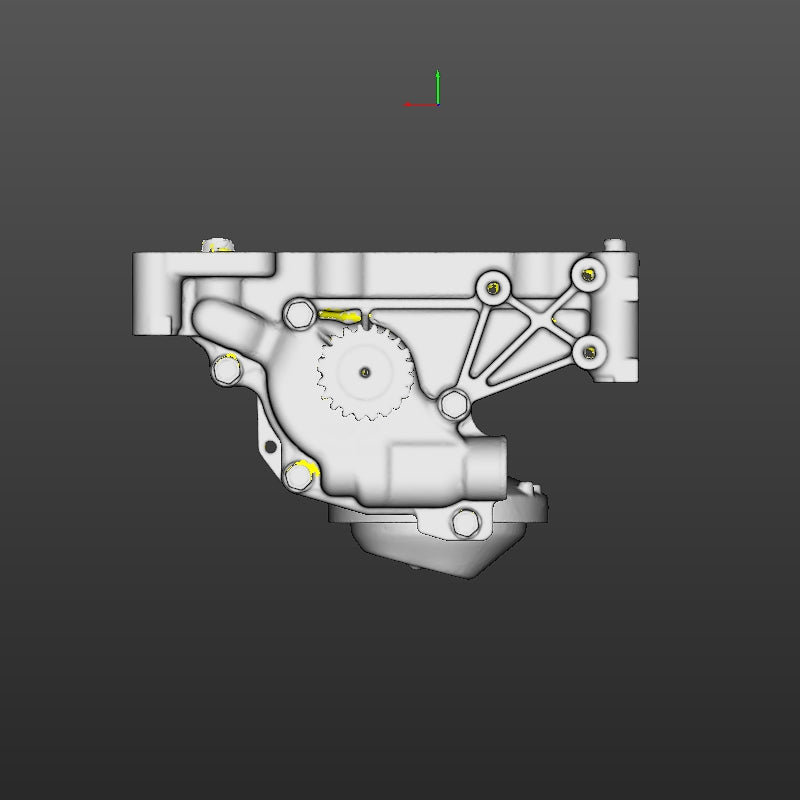 Honda K-series oil pan (K20,K24 Non-balance shafts) 3D Scan STL