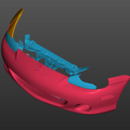 Mazda MX-5 Miata NB Front Bumper Assembly 3D Scan STL