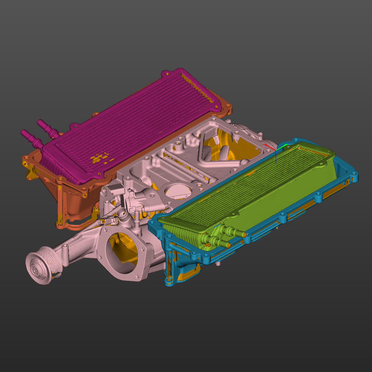 Range Rover Sport 5.0L Supercharger Intake Manifold 3D Scan STL