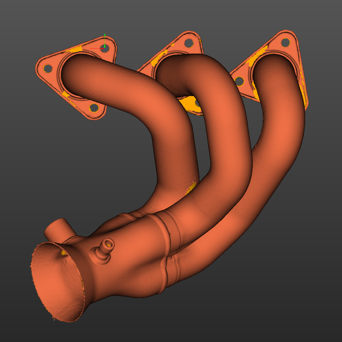 BMW E46 M3 S54 Exhaust Manifold 3D Scan STL