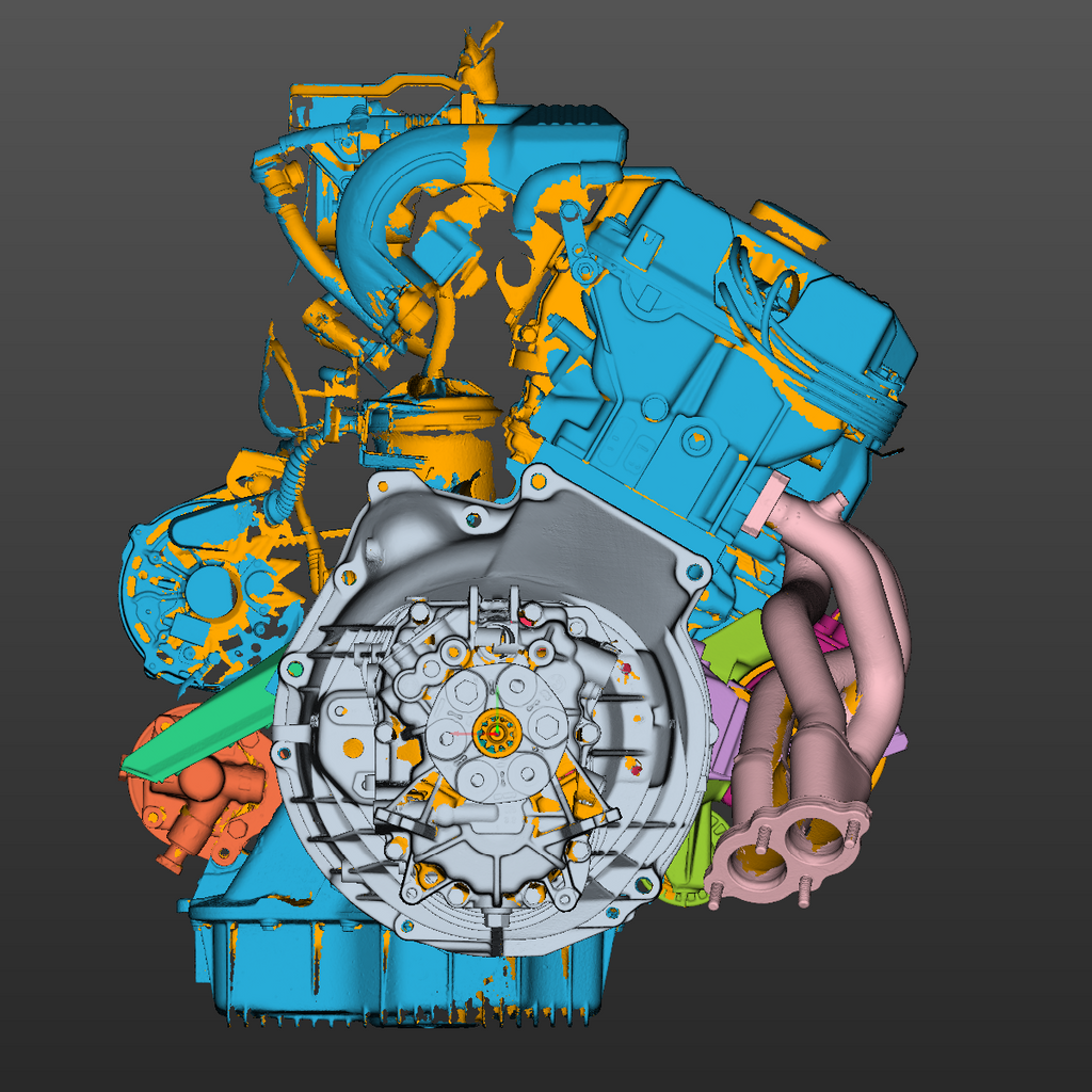 BMW E30 M42 powertrain assembly 3D Scan STL