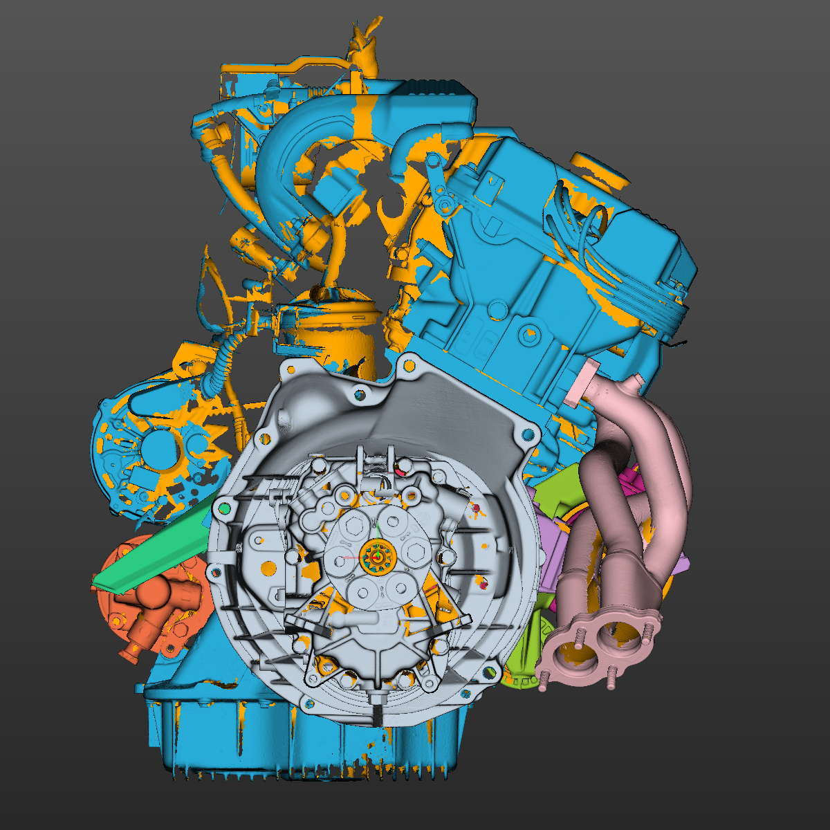 BMW E30 M42 powertrain assembly 3D Scan STL