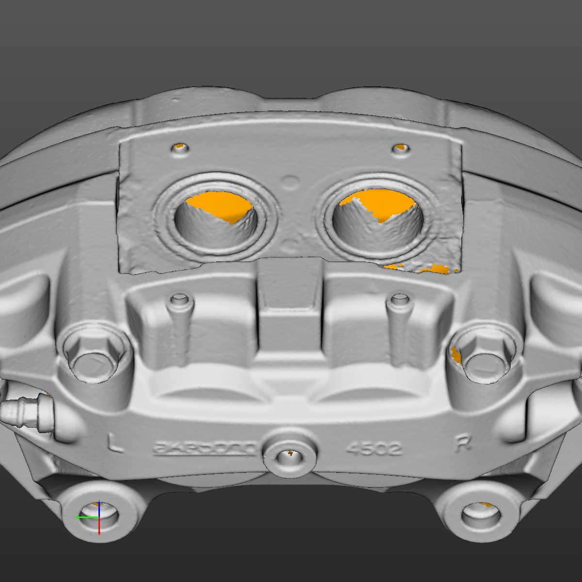 Nissan 370z Front LH Brake Caliper 3D Scan STL