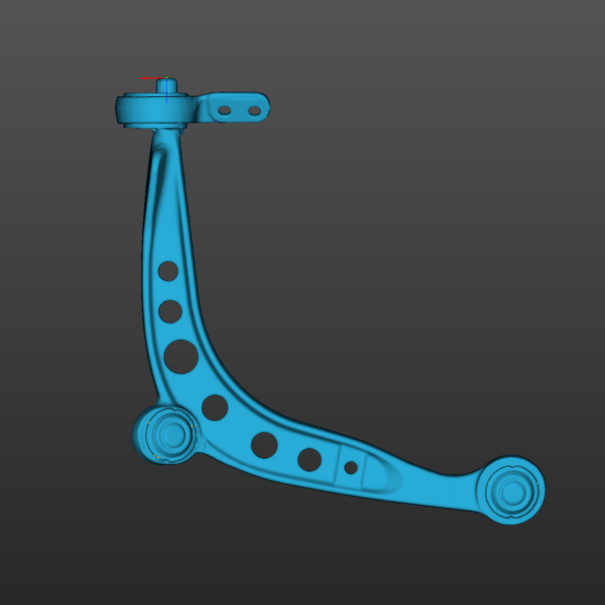 BMW E30 front lower control arms 3D Scan STL