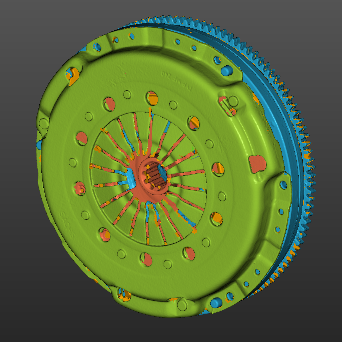 Bmw E36 M3(S52) Clutch assembly 3D Scan STL