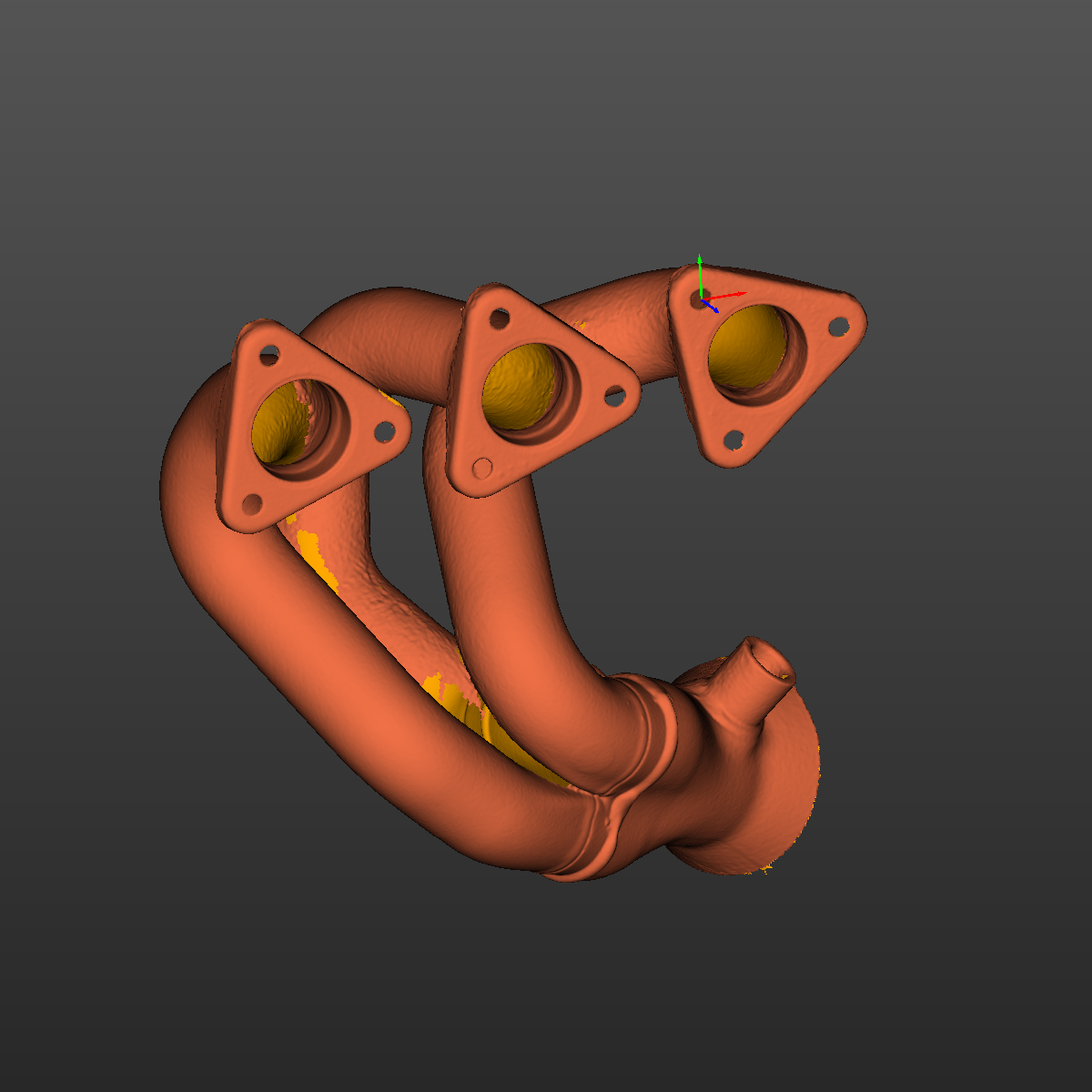 BMW E46 M3 S54 Exhaust Manifold 3D Scan STL