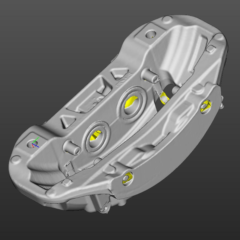Tesla Model S Plaid Front Left Caliper (2 Scans With and Without Pads)