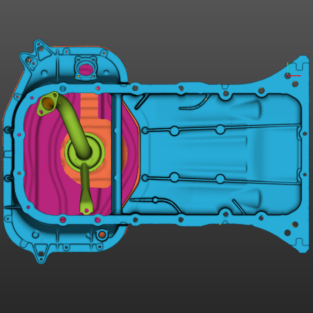 Lexus GS430 GS400 LS400(3UZ-FE VVTI 1UZ-FE VVTI) Front Sump Oil Pan 3D Scan STL