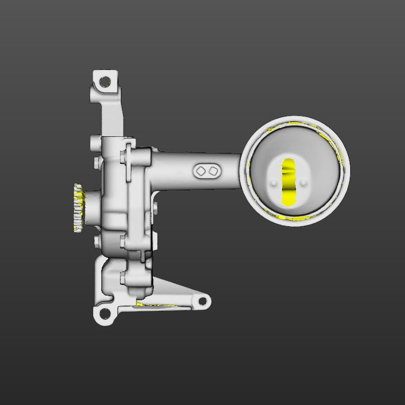 Honda K-series oil pan (K20,K24 Non-balance shafts) 3D Scan STL