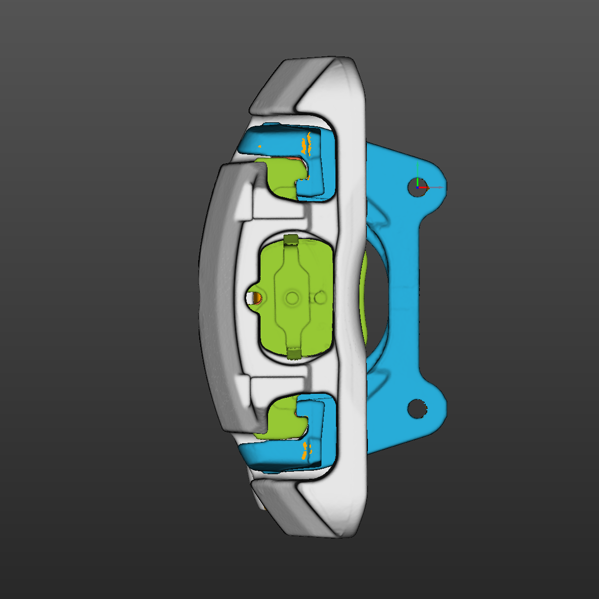 BMW E92 335i front LH brake caliper 3D Scan STL