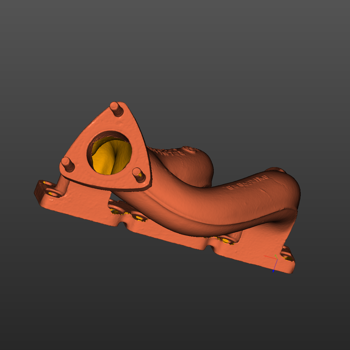 Bmw E36 M50B25 exhaust manifolds 3D Scan STL