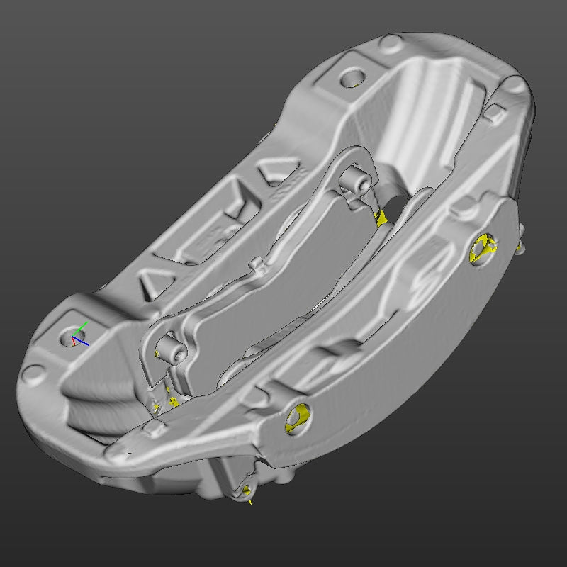 Tesla Model S Plaid Front Left Caliper (2 Scans With and Without Pads)