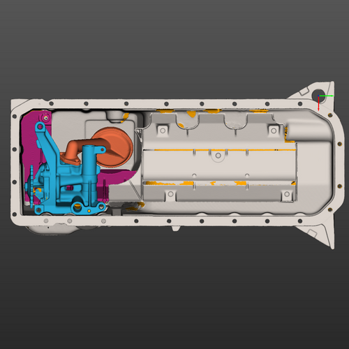 Bmw E34(M50) Oil Pan Front Sump 3D Scan STL