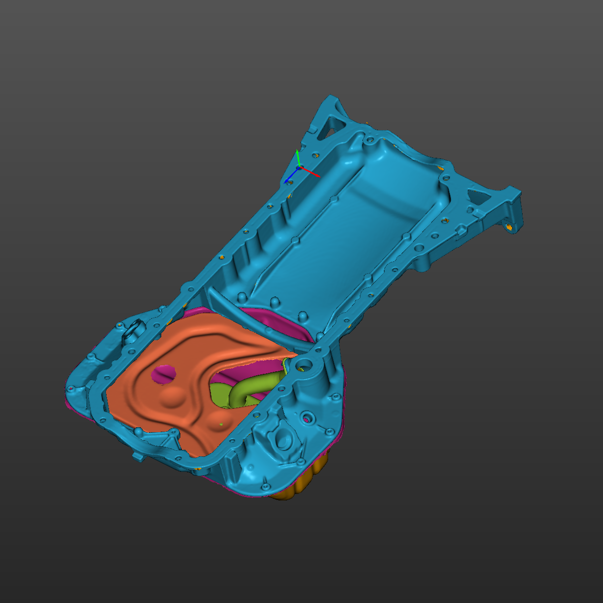 Toyota Mark II, Chaser, Cresta, Crown, Soarer (1JZ 2JZ) Front Sump Oil Pan Type F3 3D Scan STL