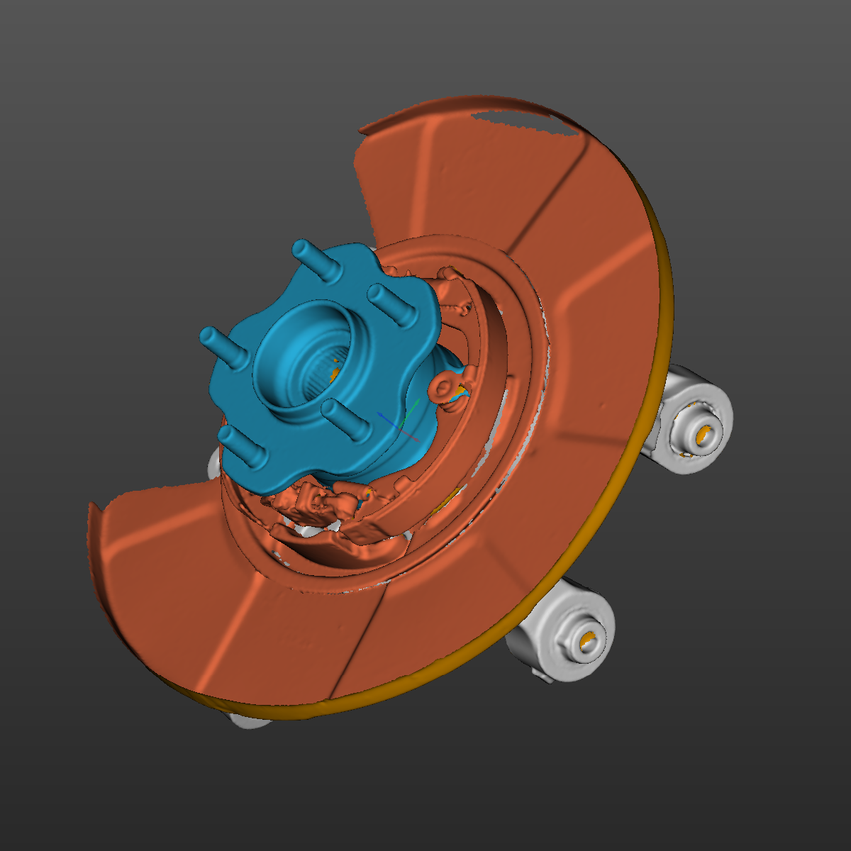 Nissan 370Z rear LH knuckle 3D Scan STL