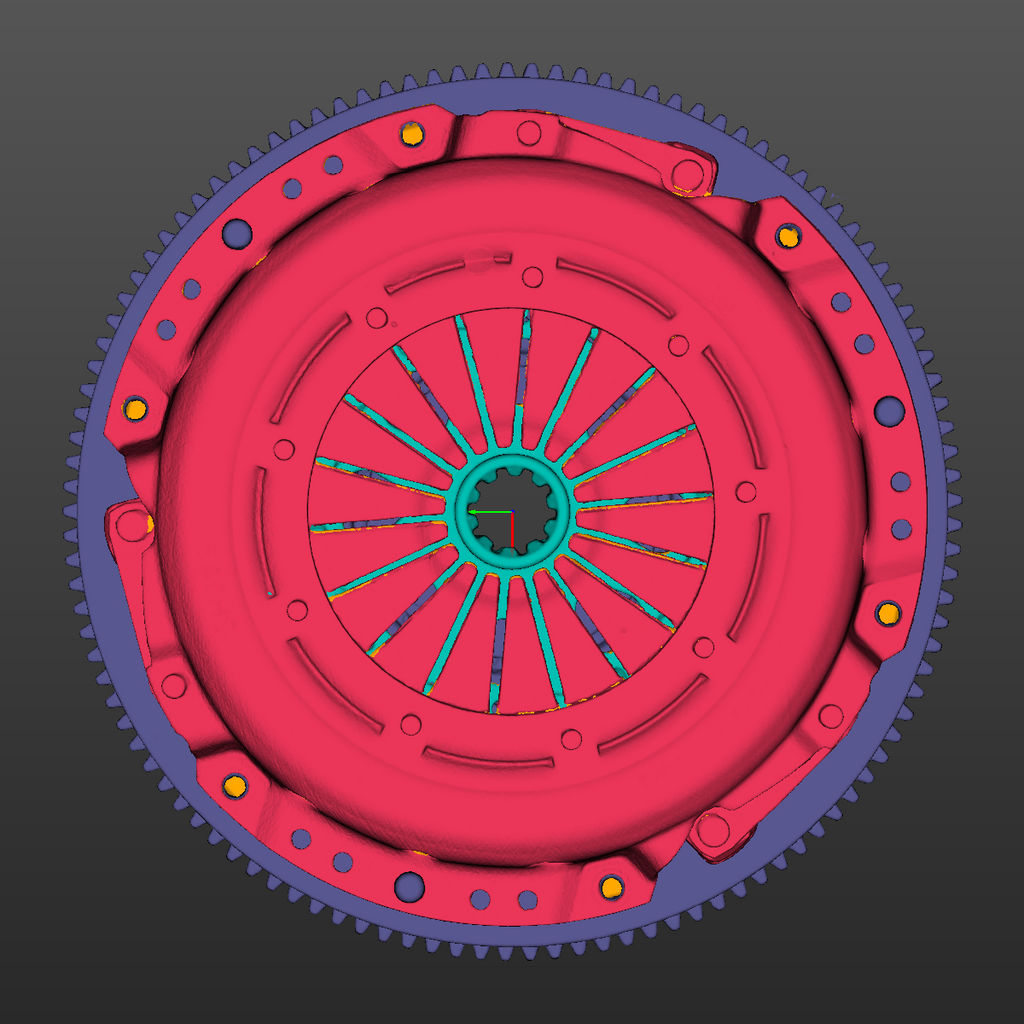 BMW E30 M42 powertrain assembly 3D Scan STL