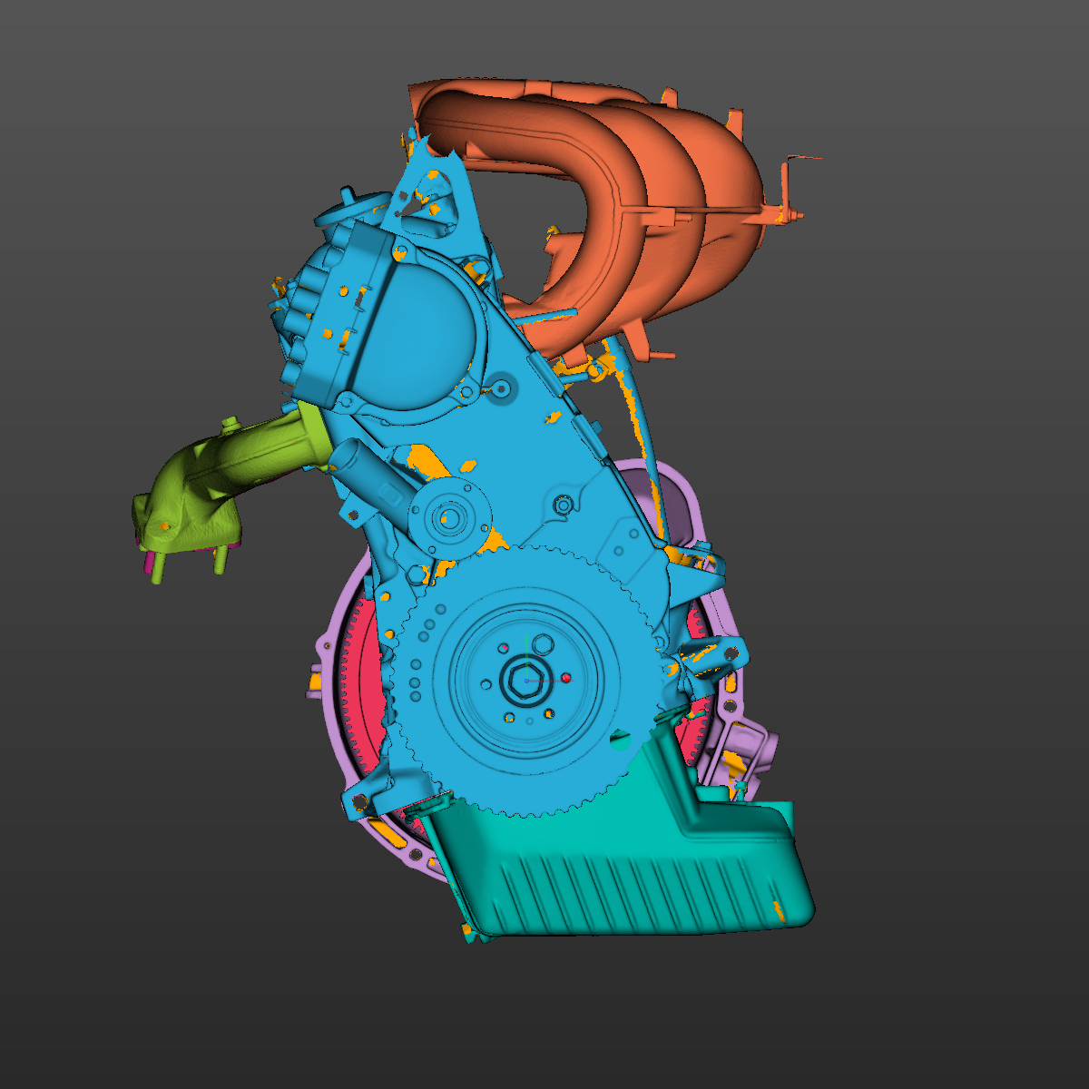 BMW E30(M20) Powertrain assembly 3D Scan STL