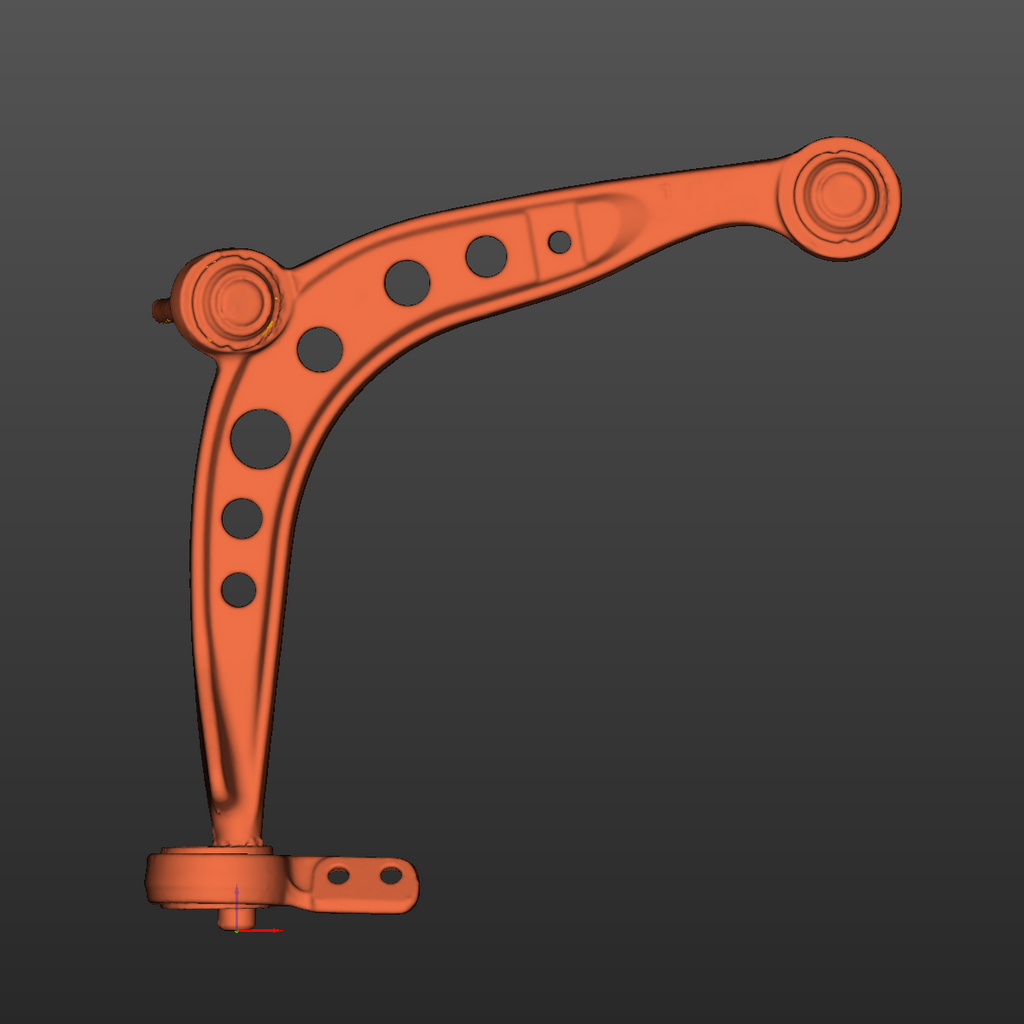 BMW E30 front lower control arms 3D Scan STL