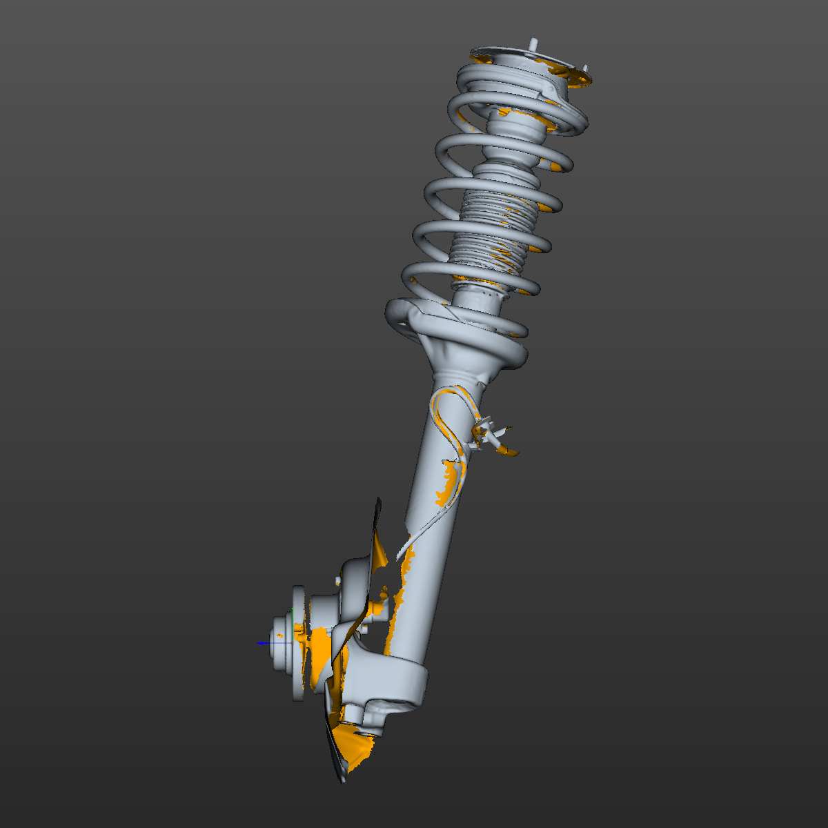 Bmw e30 Front RH knuckle 3D Scan STL