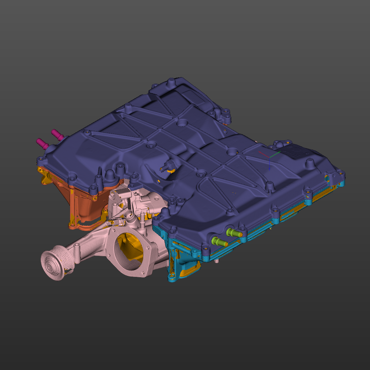 Range Rover Sport 5.0L Supercharger Intake Manifold 3D Scan STL