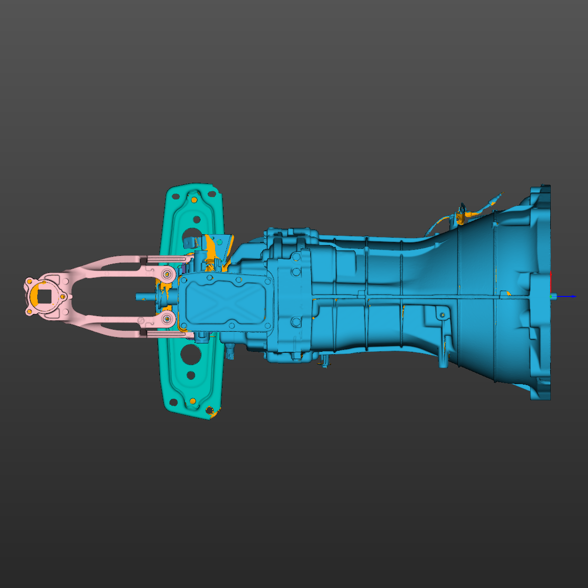 Nissan 370Z 6-speed manual transmission 3D Scan STL